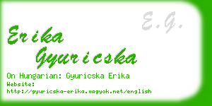 erika gyuricska business card